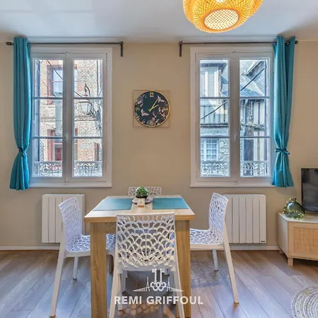 Emeraude Cozy Nest 3 Heart Of Historic District 2 Guests Honfleur Extérieur photo
